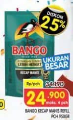 Promo Harga Bango Kecap Manis 950 gr - Superindo