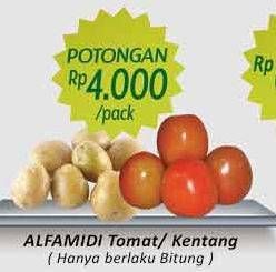 Promo Harga ALFAMIDI Tomat/Kentang  - Alfamidi