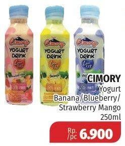Promo Harga CIMORY Yogurt Drink Low Fat Banana, Blueberry, Strawberry Mango 250 ml - Lotte Grosir