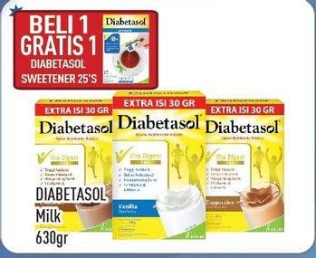 Promo Harga DIABETASOL Special Nutrition for Diabetic 630 gr - Hypermart