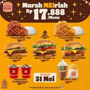 Promo Harga Murah MEIriah  - Burger King