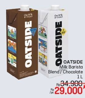 Promo Harga Oatside UHT Milk Barista Blend, Chocolate 1000 ml - LotteMart