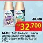 Promo Harga Glade Matic Spray Refill Lavender Vanilla, Lemon, Ocean Escape, Peony Berry Bliss, Elegant Vanilla Oud Wood 146 ml - Alfamidi