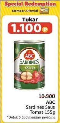 Promo Harga ABC Sardines Saus Tomat 155 gr - Alfamidi