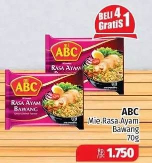 Promo Harga ABC Mi Instan Ayam Bawang 70 gr - Lotte Grosir