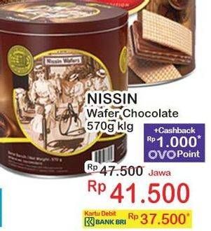 Promo Harga Nissin Wafers Chocolate 570 gr - Indomaret