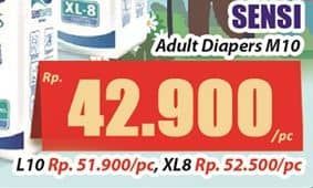 Promo Harga Sensi Diapers XL8 8 pcs - Hari Hari