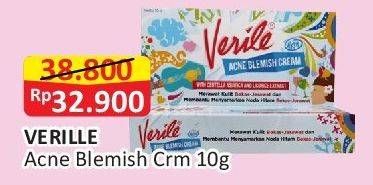 Promo Harga Verile Acne Blemish Cream 10 gr - Alfamart