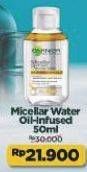 Promo Harga Garnier Micellar Water Oil-Infused 50 ml - Alfamart