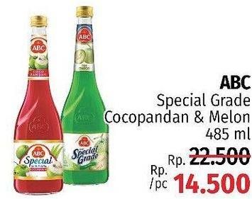 Promo Harga ABC Syrup Special Grade Melon, Coco Pandan 485 ml - LotteMart