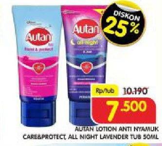 Promo Harga Lotion Anti Nyamuk Care & Protect / All Night Lavender 50ml  - Superindo