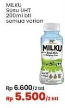 Promo Harga Milku Susu UHT All Variants 200 ml - Indomaret