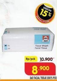 Promo Harga 365 Facial Tissue 200 sheet - Superindo