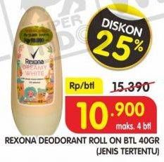 Promo Harga REXONA Deo Roll On Jenis Tertentu 40 ml - Superindo