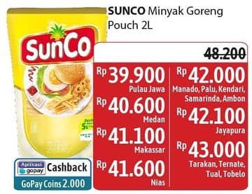 Promo Harga Sunco Minyak Goreng 2000 ml - Alfamidi