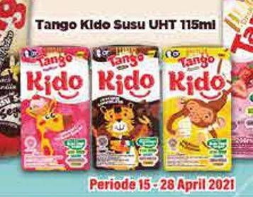 Promo Harga TANGO Susu Sapi Segar Kido Banana Pudding, Dreamy Strawberry, Italian Chocolate 115 ml - Hypermart