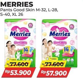 Promo Harga Merries Pants Good Skin S40, XL26 26 pcs - Alfamart
