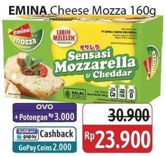 Promo Harga Emina Cheddar Cheese Mozza 160 gr - Alfamidi