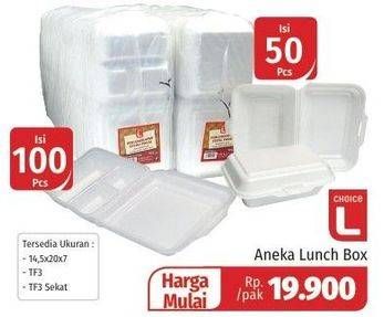 Promo Harga CHOICE L Lunch Box All Variants  - Lotte Grosir