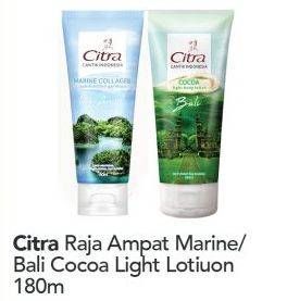 Promo Harga Citra Raja Ampat  Marine/Bali Cocoa Light Lotion  - Carrefour