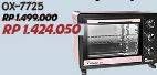 Promo Harga OXONE OX-7725 | Sakura Oven Eco 25 L PK  - Courts