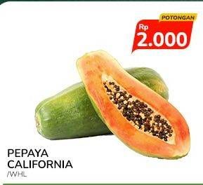 Promo Harga Pepaya California per 100 gr - Indomaret
