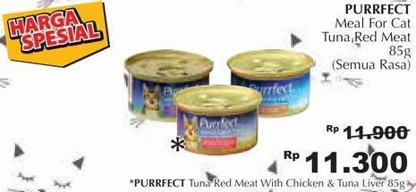 Promo Harga PURRFECT Cat Food With Chicken Tuna Liver 85 gr - Giant