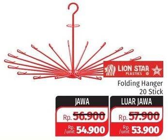 Promo Harga LION STAR Folding Hanger 20 GB-3 1 pcs - Lotte Grosir