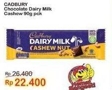 Promo Harga Cadbury Dairy Milk Cashew Nut 90 gr - Indomaret