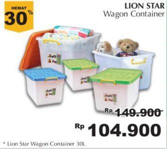 Promo Harga LION STAR Wagon Container 30 ltr - Giant