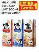 Promo Harga Milk Life UHT All Variants 200 ml - Indomaret
