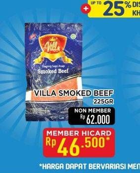 Promo Harga Villa Smoked Beef 225 gr - Hypermart
