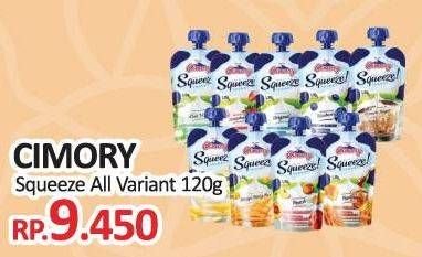 Promo Harga CIMORY Squeeze Yogurt All Variants 120 gr - Yogya