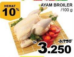 Promo Harga Ayam Broiler per 100 gr - Giant