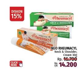 Promo Harga Neo Rheumacyl Cream Neck Shoulder 30 gr - LotteMart