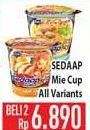 Promo Harga SEDAAP Mie Cup All Variants per 2 pcs - Hypermart