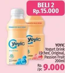 Promo Harga YOYIC Probiotic Fermented Milk Drink Lychee 200 ml - LotteMart
