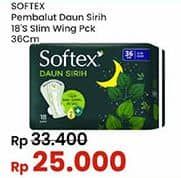 Promo Harga Softex Daun Sirih 36cm 18 pcs - Indomaret