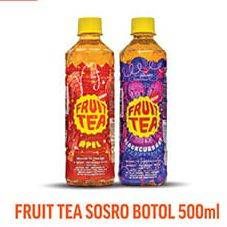 Promo Harga SOSRO Fruit Tea 500 ml - Hypermart