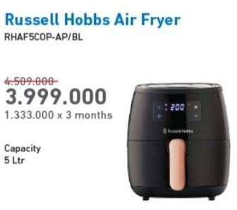 Promo Harga RUSSELL HOBBS RHAF5COP-AP/BL | Air Fryer  - Electronic City