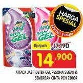 Promo Harga ATTACK Jaz1 DeterGel Pesona Segar, Semerbak Cinta 750 ml - Superindo