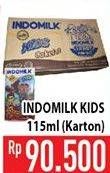 Promo Harga INDOMILK Susu UHT Kids per 40 pcs 115 ml - Hypermart