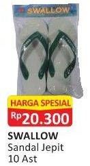 Promo Harga SUN SWALLOW Sandal Jepit 10  - Alfamart