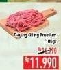 Promo Harga Daging Giling Sapi Premium per 100 gr - Hypermart