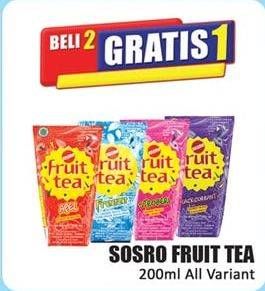 Promo Harga SOSRO Fruit Tea All Variants 200 ml - Hari Hari