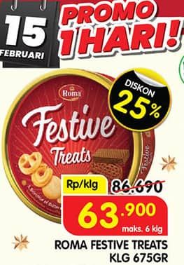 Promo Harga Roma Festive Treats 675 gr - Superindo