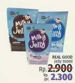 Promo Harga REAL GOOD Milky Jelly 100 ml - LotteMart