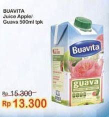 Promo Harga BUAVITA Fresh Juice Apple, Guava 500 ml - Indomaret