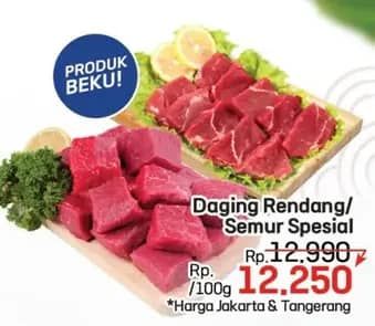 Promo Harga Daging Rendang Sapi per 100 gr - LotteMart