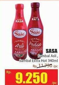 Promo Harga SASA Sambal Asli, Extra Hot 340 ml - Hari Hari
